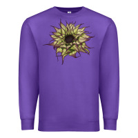 Purple sun   fill purple sunflower Premium Sweatshirt - LillyAllenDesigns