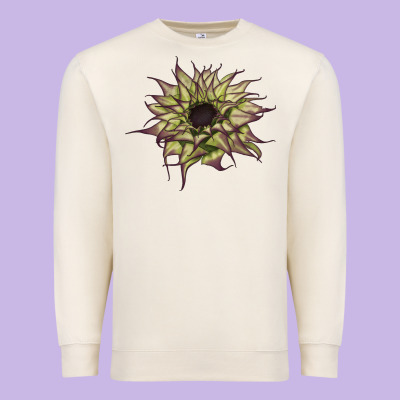 Sun   Fill Purple Sunflower Premium Sweatshirt Designed By Lillyallendesigns