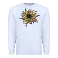 White sun   fill purple sunflower Premium Sweatshirt - LillyAllenDesigns