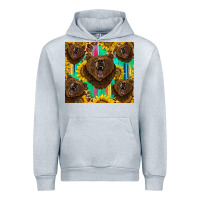 Heather Grey bear tumbler Urban Hoodie - BarkalooDesign
