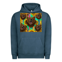 Pigment Midnight Navy bear tumbler Urban Hoodie - BarkalooDesign
