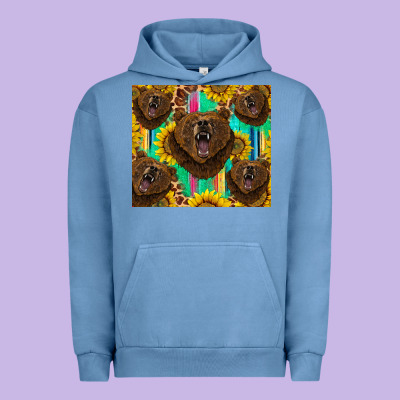 Bear Tumbler Urban Hoodie Designed By Barkaloodesign
