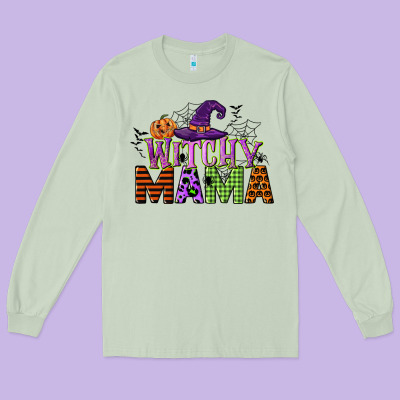 Witchy Mama Long Sleeve Tee Designed By Cowgirlartshop