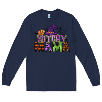 Navy witchy mama Long Sleeve Tee - CowGirlArtShop