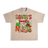 French Oak santa's favorite nurse Urban Heavy Tee - texasbilliewilder