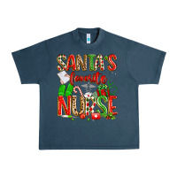 Midnight Navy santa's favorite nurse Urban Heavy Tee - texasbilliewilder