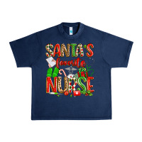 Navy santa's favorite nurse Urban Heavy Tee - texasbilliewilder