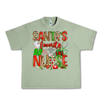 Oil Green santa's favorite nurse Urban Heavy Tee - texasbilliewilder