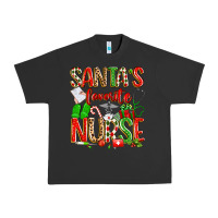 Pigment Black santa's favorite nurse Urban Heavy Tee - texasbilliewilder