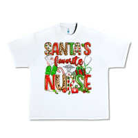 White santa's favorite nurse Urban Heavy Tee - texasbilliewilder