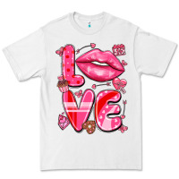 White love with lips Premium Tee - LillyAllenDesigns