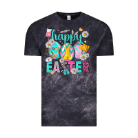 Cloud Black Happy Easter eggs Nurse Vintage Tee - NancyCooperArtShop