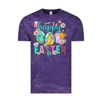Cloud Purple Happy Easter eggs Nurse Vintage Tee - NancyCooperArtShop