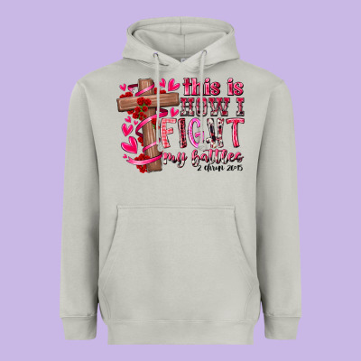 This Is How I Fight My Battles Heavyweight Hoodie Designed By Racoondesign