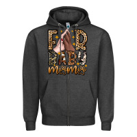 Charcoal Heather Fur Baby Mama Dog Zipper Hoodie - CowhideDigitalArt