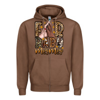Chestnut Fur Baby Mama Dog Zipper Hoodie - CowhideDigitalArt