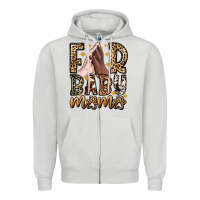 Dove Grey Fur Baby Mama Dog Zipper Hoodie - CowhideDigitalArt
