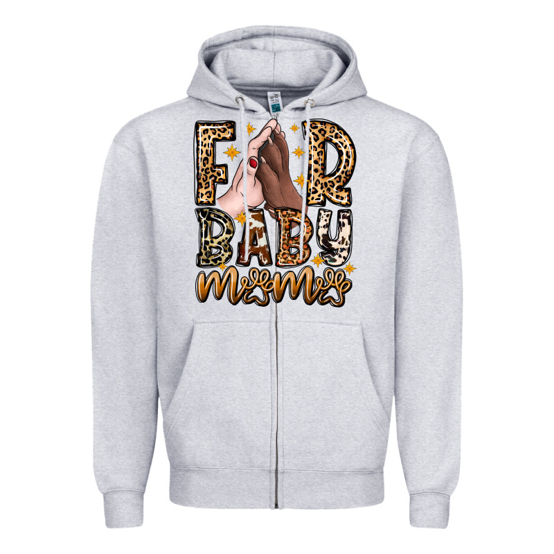 Fur Baby Mama Dog Zipper Hoodie by CowhideDigitalArt | Teevron