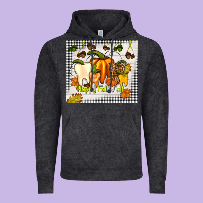 Happy Fall Y'all Teeth Vintage Hoodie Designed By Tumblerdesignbyshophia