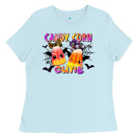 Baby Blue candy corn cute Ladies Tee - LillyAllenDesigns
