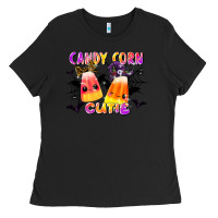 Black candy corn cute Ladies Tee - LillyAllenDesigns
