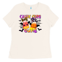 Bone candy corn cute Ladies Tee - LillyAllenDesigns