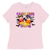 Bubblegum Pink candy corn cute Ladies Tee - LillyAllenDesigns
