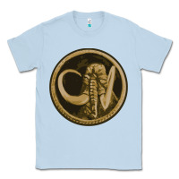 Dusty Blue mammoth black king Classic Tee - lanVoArt