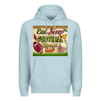Blue Mist eat sleep football repeat tumbler Premium Hoodie - BundleAndBundleShop