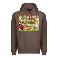 Coffee eat sleep football repeat tumbler Premium Hoodie - BundleAndBundleShop