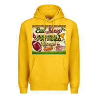 Lemon eat sleep football repeat tumbler Premium Hoodie - BundleAndBundleShop