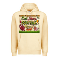Pina Colada eat sleep football repeat tumbler Premium Hoodie - BundleAndBundleShop