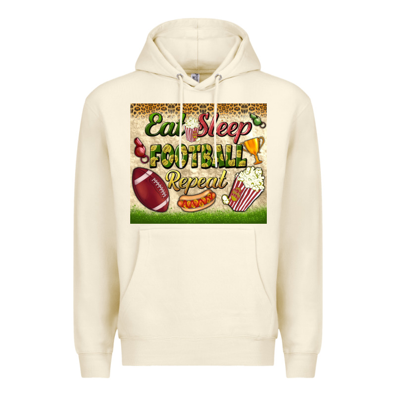 Eat Sleep Football Repeat Tumbler Premium Hoodie by BundleAndBundleShop | Teevron