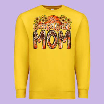 Basketball Mom Premium Sweatshirt Designed By Racoondesign