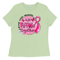Breast Cancer Awareness We Fight Together Ladies Tee | Teevron