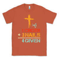 Copper Vintage 1 Cross 3 Nails Forgiven Christian Easter Gift Classic Tee - lanVoArt