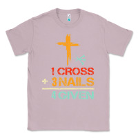 Lilac Vintage 1 Cross 3 Nails Forgiven Christian Easter Gift Classic Tee - lanVoArt