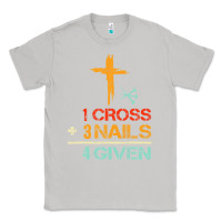 Moon Dust Vintage 1 Cross 3 Nails Forgiven Christian Easter Gift Classic Tee - lanVoArt