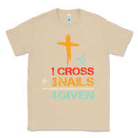 Mushroom Vintage 1 Cross 3 Nails Forgiven Christian Easter Gift Classic Tee - lanVoArt
