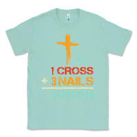 Seafoam Vintage 1 Cross 3 Nails Forgiven Christian Easter Gift Classic Tee - lanVoArt
