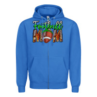 True Royal football mom Zipper Hoodie - CowhideDigitalArt