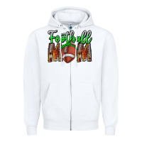 White football mom Zipper Hoodie - CowhideDigitalArt