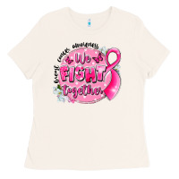 Breast Cancer Awareness We Fight Together Ladies Tee | Teevron