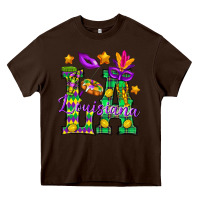 Chocolate Brown Louisiana Heavy Core Tee - BundleAndBundleShop