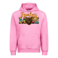 Fuchsia Pink fearless mom bear Urban Hoodie - BarkalooDesign
