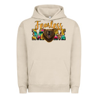 Pigment French Oak fearless mom bear Urban Hoodie - BarkalooDesign