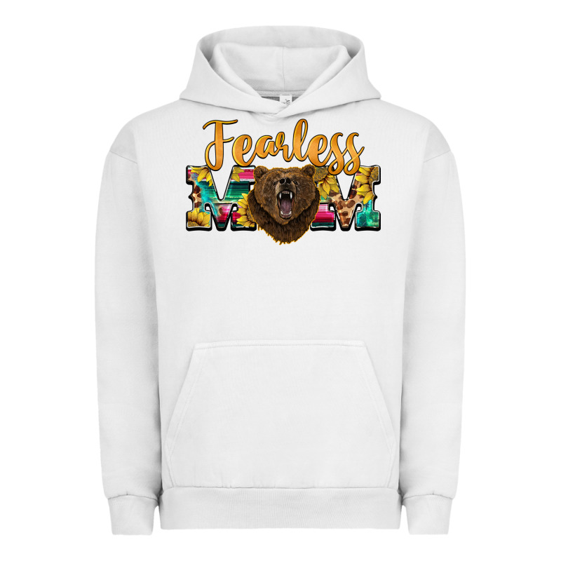 Fearless Mom Bear Urban Hoodie by BarkalooDesign | Teevron