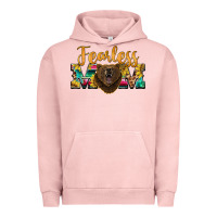 Pigment Salmon fearless mom bear Urban Hoodie - BarkalooDesign