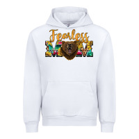 White fearless mom bear Urban Hoodie - BarkalooDesign