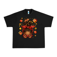 Black christmas afro messy bun Urban Heavy Tee - texasbilliewilder